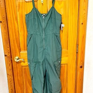 New, green maxi jumpsuit/romper